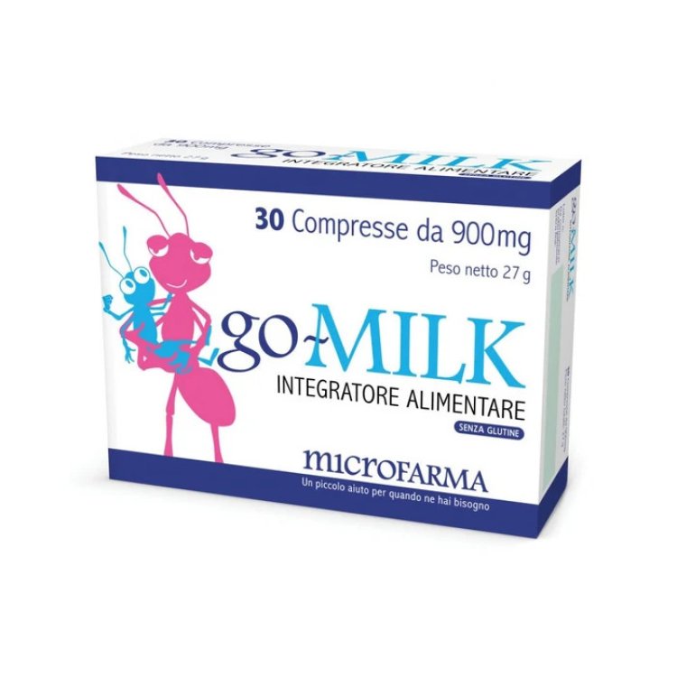 Microfarma Go Milk Integratore Alimentare per Allattamento Galattogogo 30 Compresse