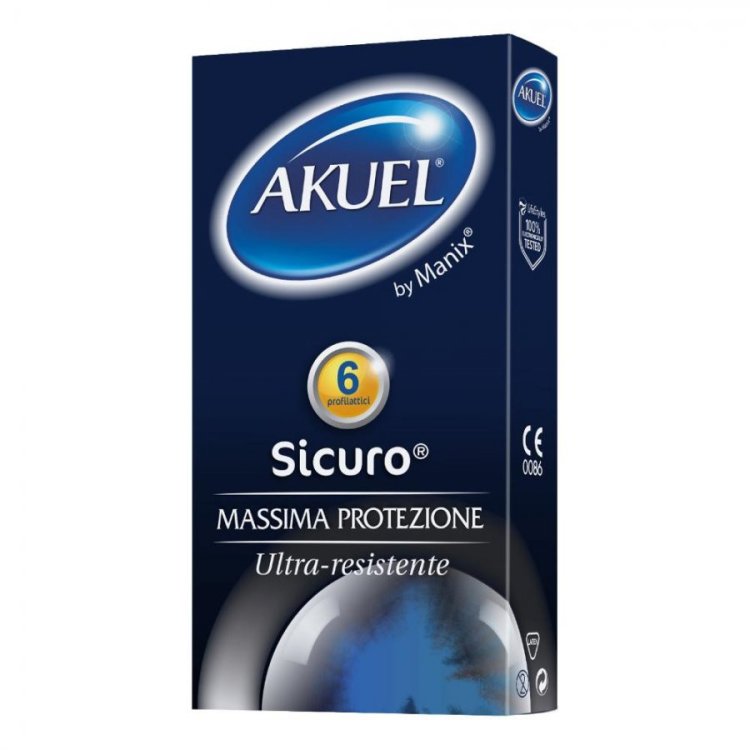Akuel By Manix Sicuro Profilattici Preservativi 6 Pezzi