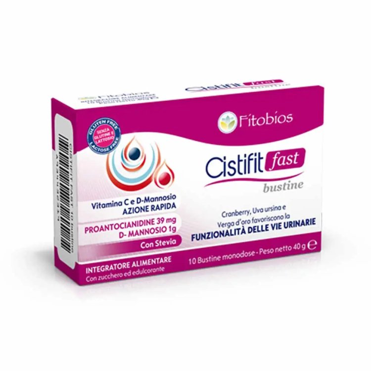 Fitobios Cistifit Fast Integratore Vie Urinarie 10 Bustine