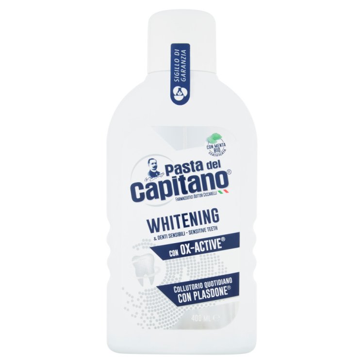 Pasta del Capitano Collutorio Sbiancante e Denti Sensibili 400 ml