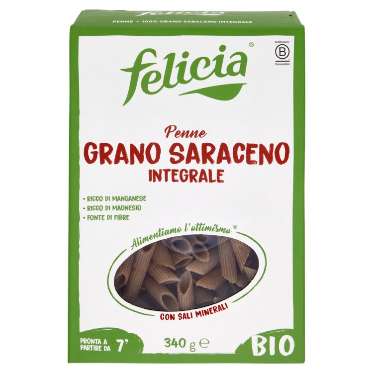 Felicia Penne Grano Saraceno Integrale Bio Senza Glutine 340 g Felicia Penne Grano Saraceno Integrale Bio Senza Glutine 340 g
