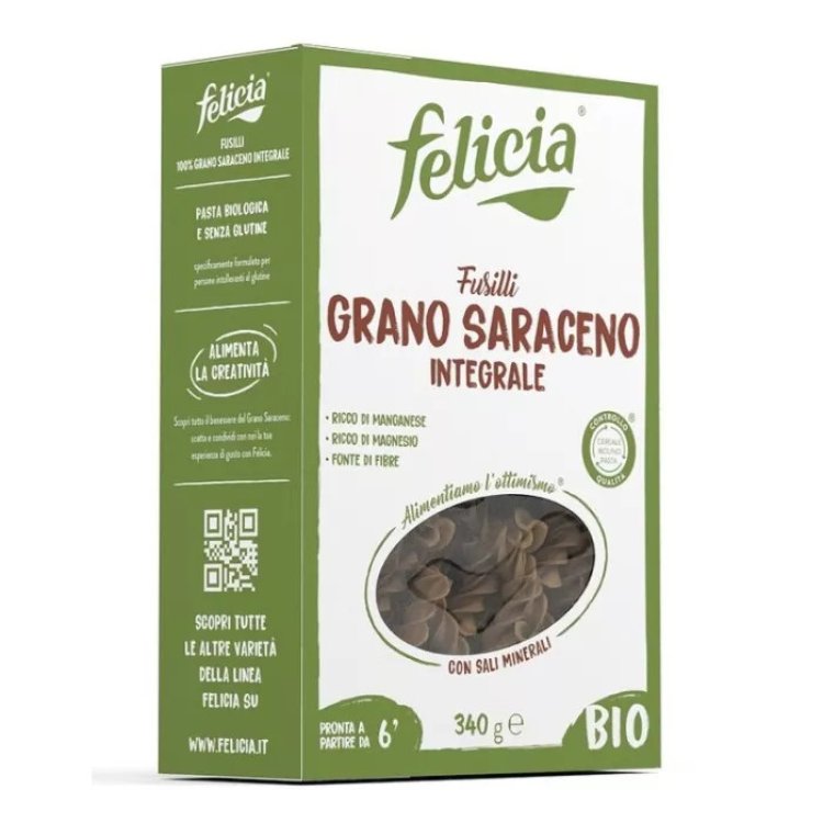 Felicia Bio Fusilli Grano Saraceno Integrale Senza Glutine 340g