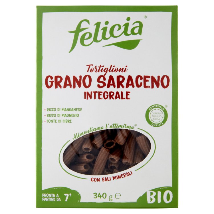 Felicia Tortiglioni di Grano Saraceno Integrale Bio Senza Glutine 340g
