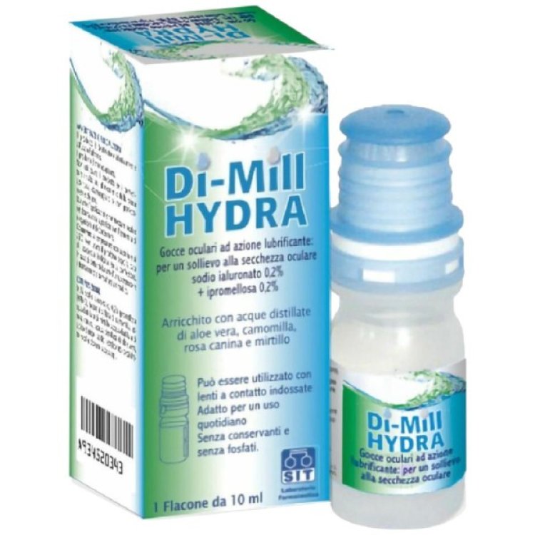 Di-Mill Hydra Gocce Oculari Lubrificanti per Occhi Secchi 10 ml
