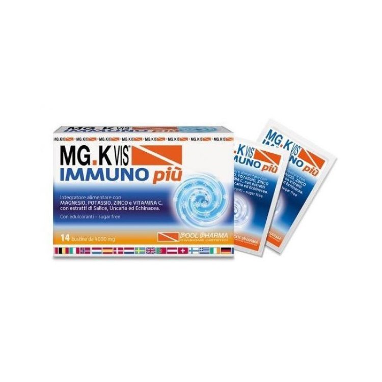 Mgk-Vis Immuno Pi&ugrave; Integratore Alimentare Supporto Immunitario 14 Bustine