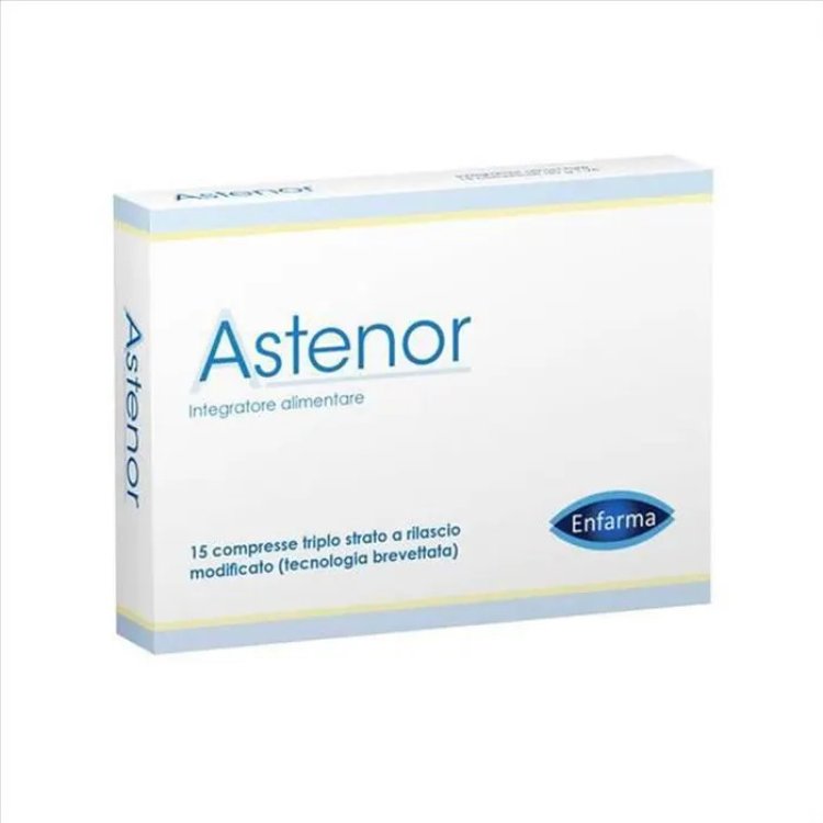 Enfarma Astenor Integratore L-Carnitina Vitamine B Coenzima Q10 15 Compresse