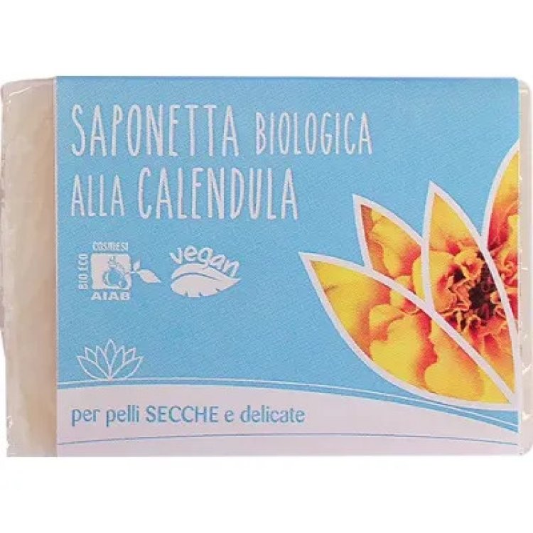 Fior Di Loto Saponetta Calendula Bio per Pelli Delicate 100g