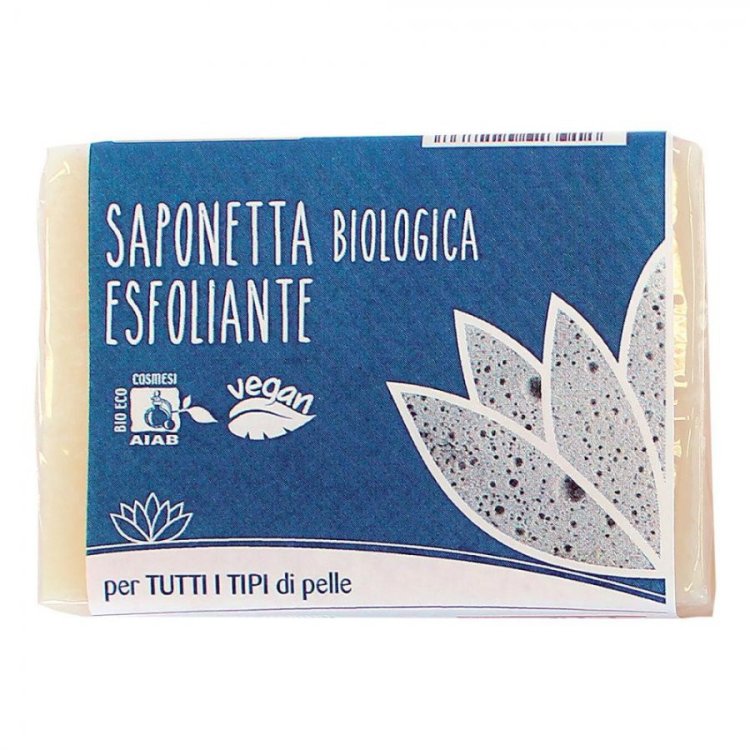 Biotobio Saponetta Esfoliante Bio per Pulizia Naturale 100g