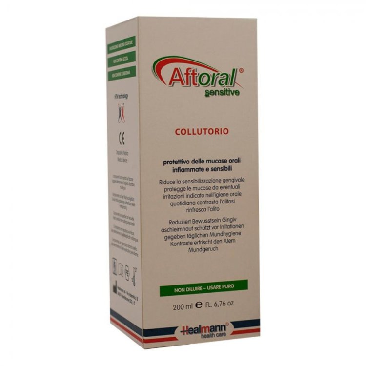 Pharmarei Srls Aftoral Sensitive Collutorio Dispositivo Medico lenitivo 200ml