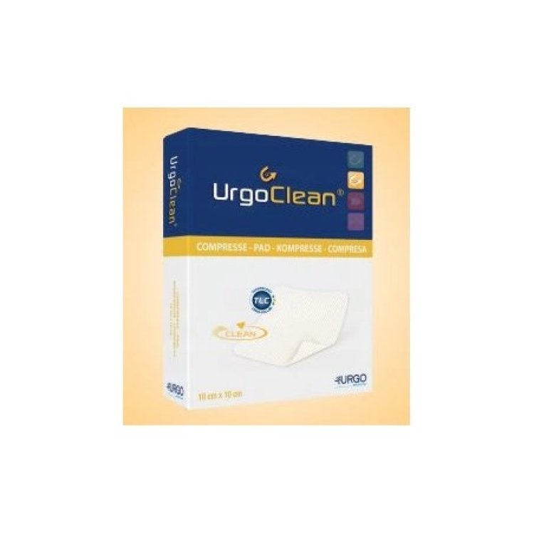 Urgo Urgoclean Medicazione Sterile 10x10 cm per Ferite - 5 Pezzi