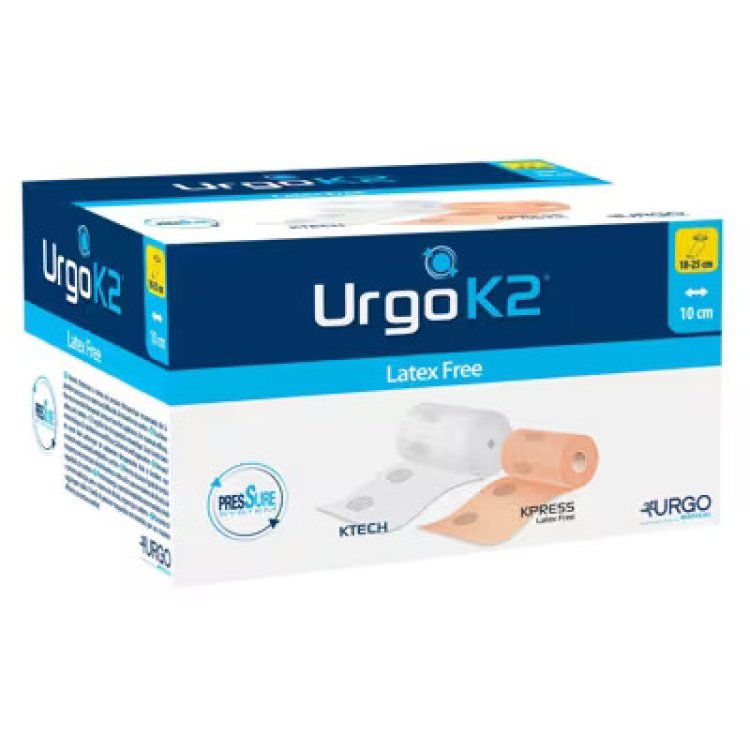 Urgo K2 Bende Elastiche Latex Free 18x25 cm 2 Pezzi