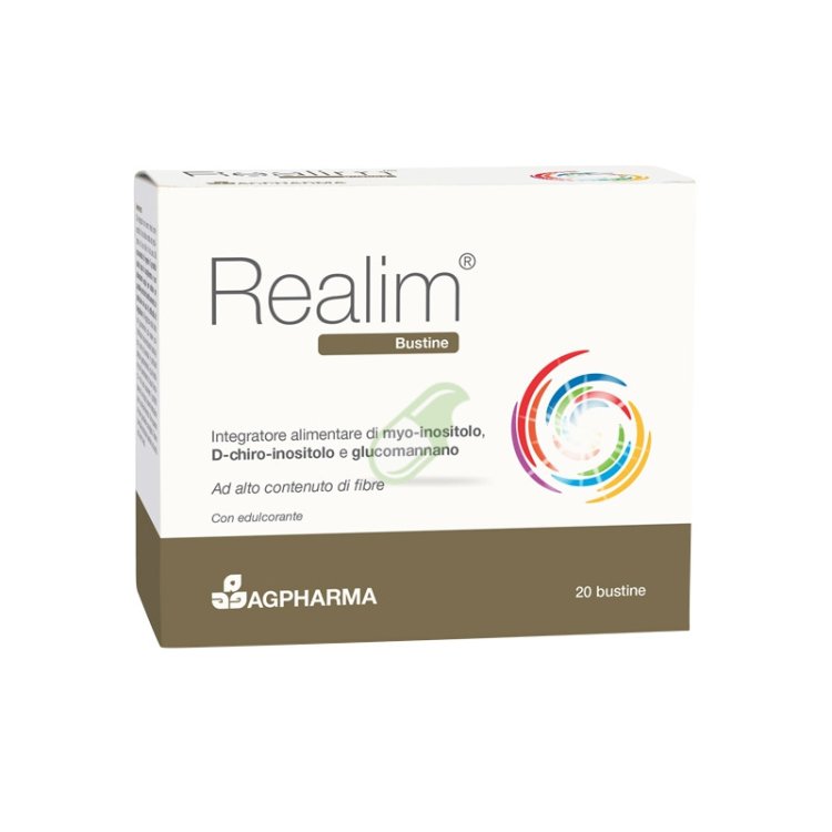 AG Pharma Realim Integratore Alimentare per Controllo Colesterolo e Peso 20 Bustine
