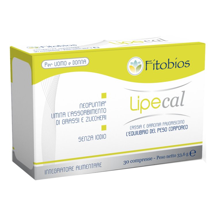 Fitobios Lipecal Integratore Controllo Peso 30 Compresse Garcinia Nopal