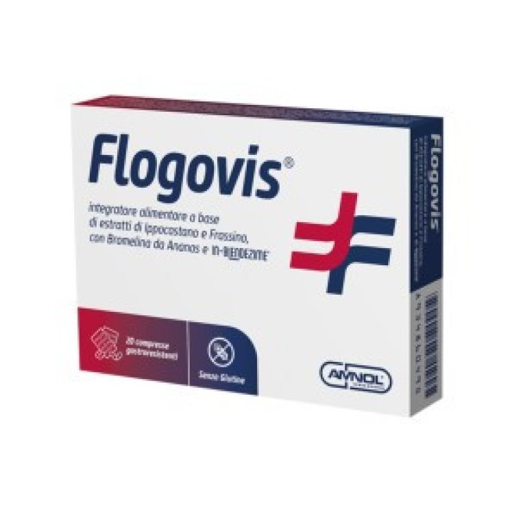Amnol Flogovis Integratore Alimentare per Microcircolo e Drenaggio 20 Compresse