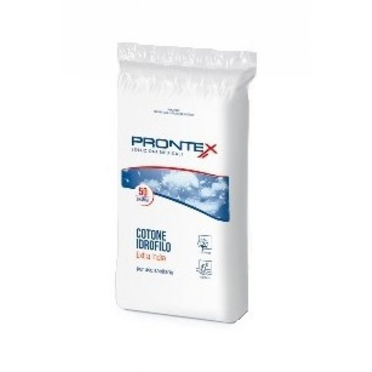 Prontex Cotone Idrofilo Extra India per Uso Sanitario e Cosmetico 50g