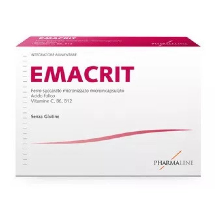Pharma Line Emacrit Integratore di Ferro per Stanchezza 30 Bustine