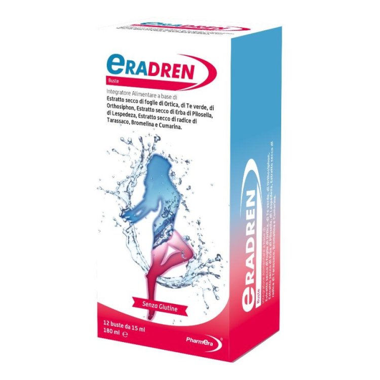 Pharmera Eradren Integratore Alimentare Drenante 12 Bustine Senza Glutine