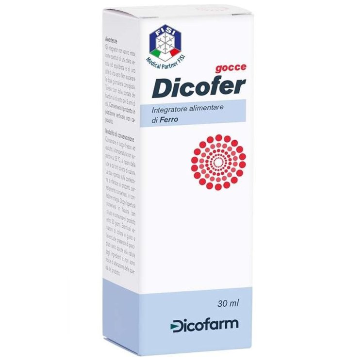 Dicofarm Dicofer Gocce Integratore di Ferro per Bambini in Flacone da 30ml