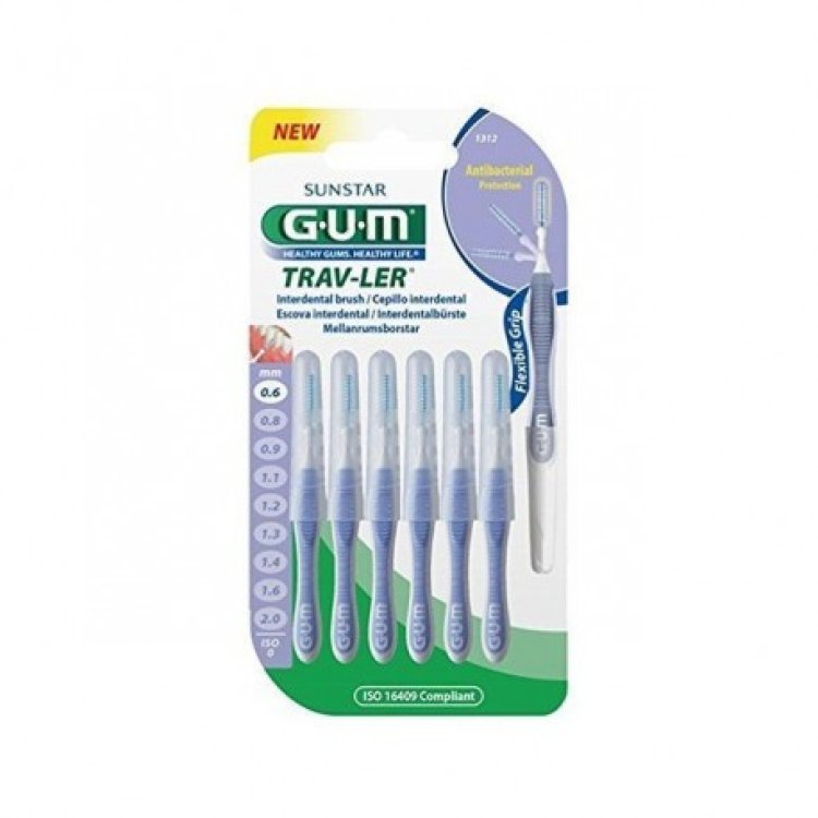 Gum Trav-Ler 0,6 Scovolino Interdentale Professionale 6 Pezzi