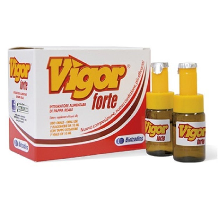 Biotrading Vigor Forte Integratore Pappa Reale Antiastenico 7 Flaconcini 10ml Biotrading Vigor Forte Integratore Pappa Reale Antiastenico 7 Flaconcini 10ml