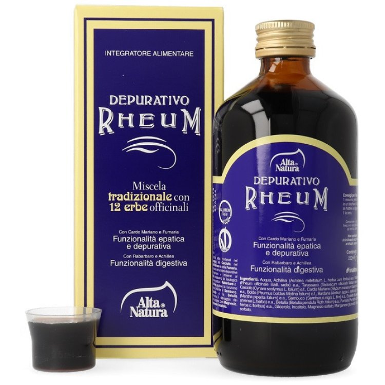 Alta Natura Depurativo Rheum Integratore Alimentare per Funzione Epatica e Digestiva 250ml