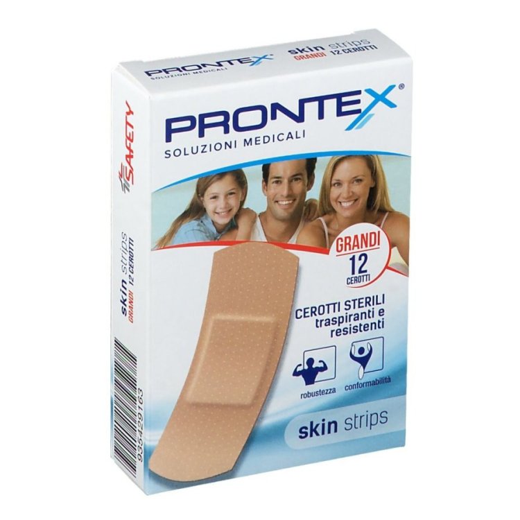 Prontex Skin Strips Cerotti Sterili Grandi per Medicazione - 12 Pezzi Prontex Skin Strips Cerotti Sterili Grandi per Medicazione - 12 Pezzi