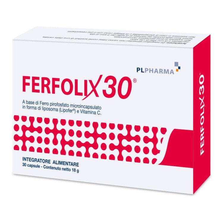 Ferfolix Integratore di Ferro e Vitamina C - 30 Capsule