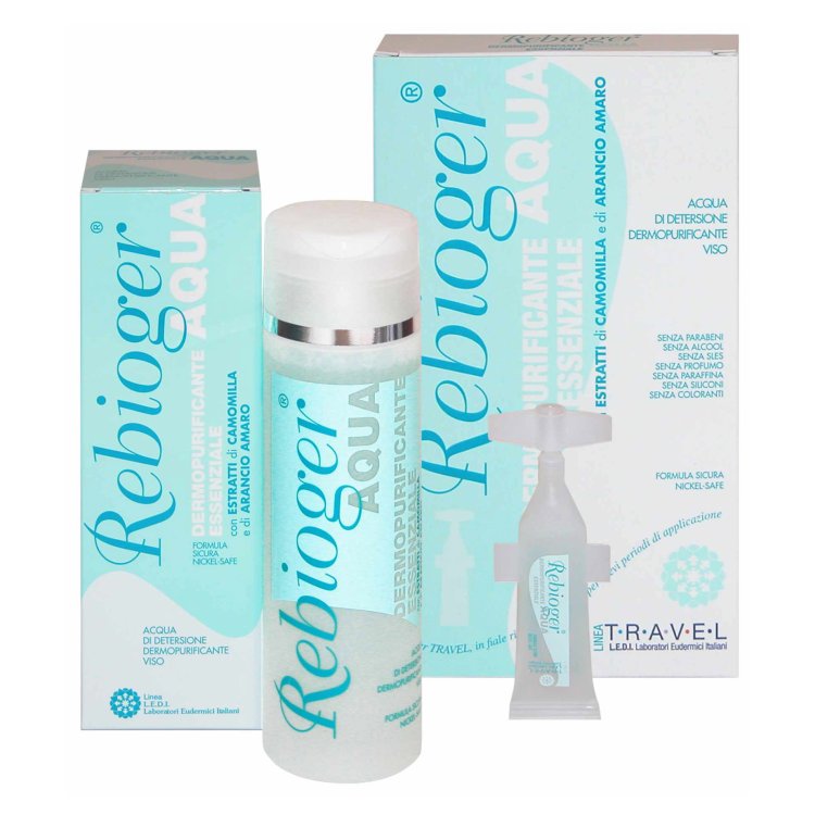 Rebioger Acqua Detergente Dermopurificante Viso Ipoallergenica 200ml