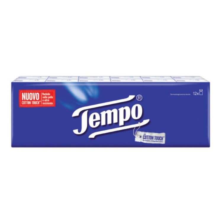 Tempo Fazzoletti 12 Pacchetti da 9 Pezzi, 4 Veli, Morbidi e Resistenti Tempo Fazzoletti 12 Pacchetti da 9 Pezzi, 4 Veli, Morbidi e Resistenti