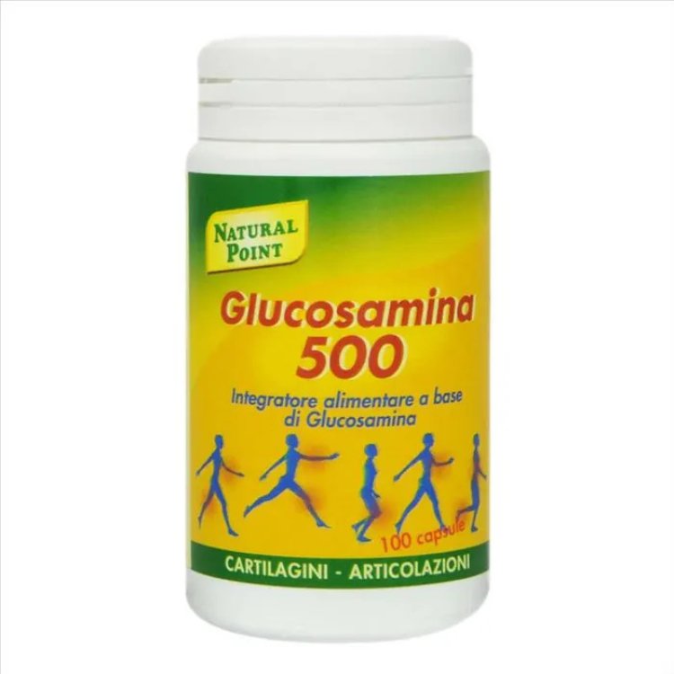 Natural Point Glucosamina 500 Integratore per Articolazioni in Capsule, 100 pz