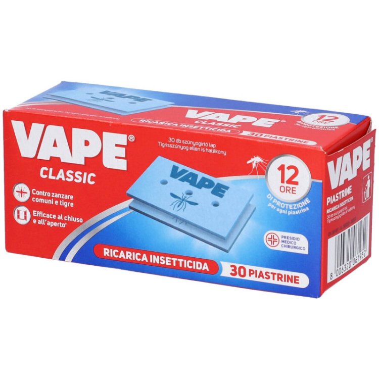 Vape Ricarica Piastrine Anti-Zanzare Comuni E Tigre 30 Pezzi Vape Ricarica Piastrine Anti-Zanzare Comuni E Tigre 30 Pezzi