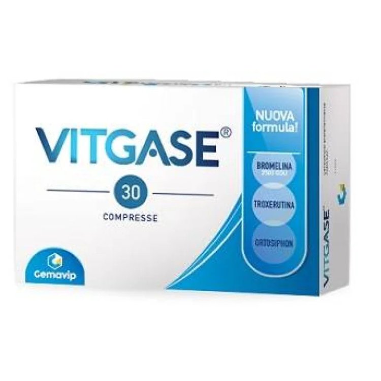 Gemavip Vitgase Integratore Alimentare per Microcircolo con Bromelina 30 Compresse Gemavip Vitgase Integratore Alimentare per Microcircolo con Bromelina 30 Compresse
