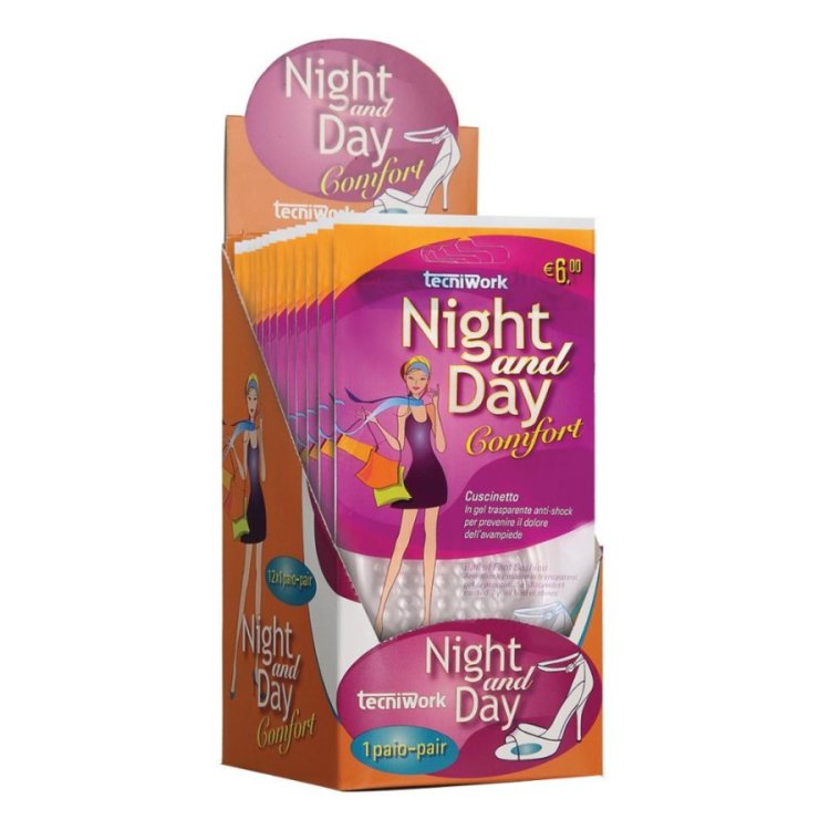 Night&Day Cuscinetti Plantari Gel Trasparente Antishock per Avampiede
