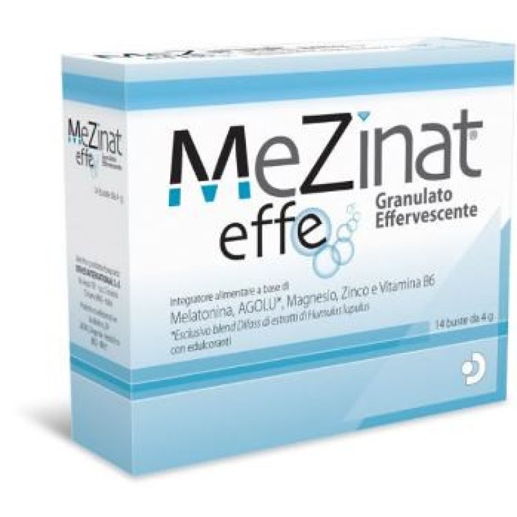 Mezinat Integratore Alimentare Melatonina Magnesio Zinco Sonno 14 Bustine