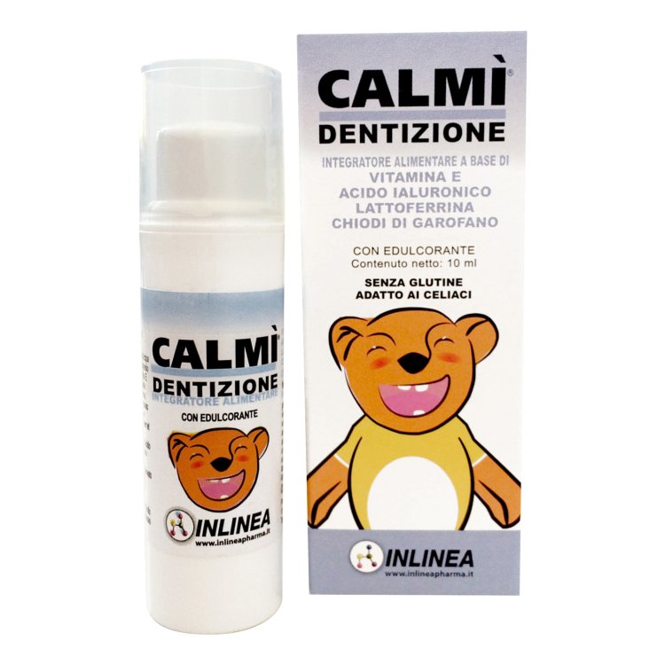 Inlinea Calm&igrave; Dentizione Integratore per Bambini Allevia Fastidio Gengive 10 Flaconcini
