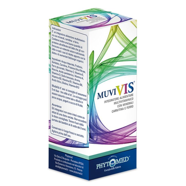 Phytomed Muvivis Integratore Multivitaminico con Carnitina e Ferro, 150 ml