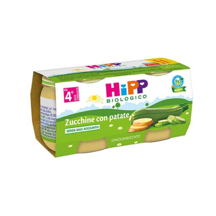 Hipp Bio Omogeneizzato Zucchine e Patate Ideale per Pappe 2x80g