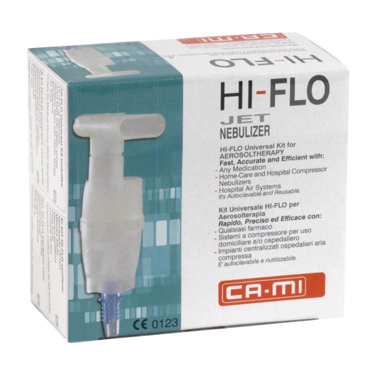 Ca-Mi Hi-Flo Kit Completo Forcella Nasale Dispositivo Medico Aerosolterapia