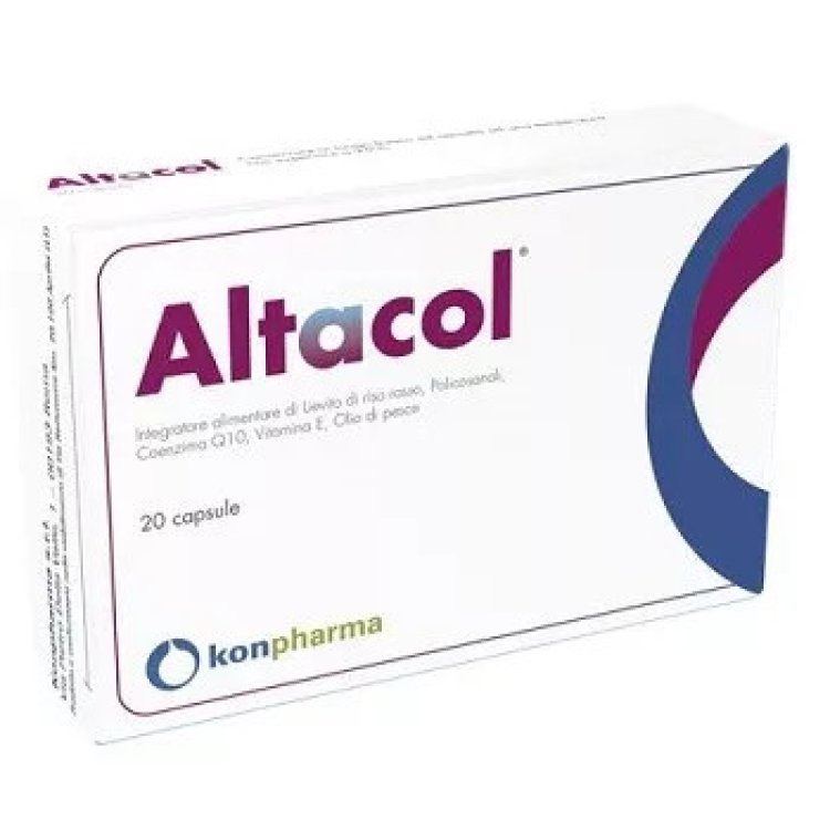 Konpharma Altacol Integratore Alimentare per Colesterolo 20 Capsule Konpharma Altacol Integratore Alimentare per Colesterolo 20 Capsule