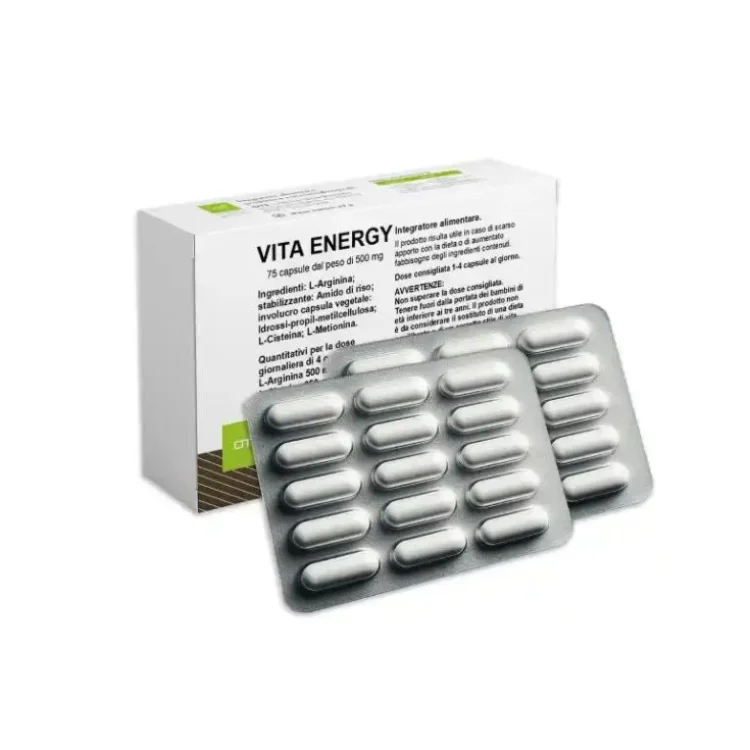 Oti Vita Energy Integratore Alimentare per Energia e Benessere - 75 Capsule Oti Vita Energy Integratore Alimentare per Energia e Benessere - 75 Capsule