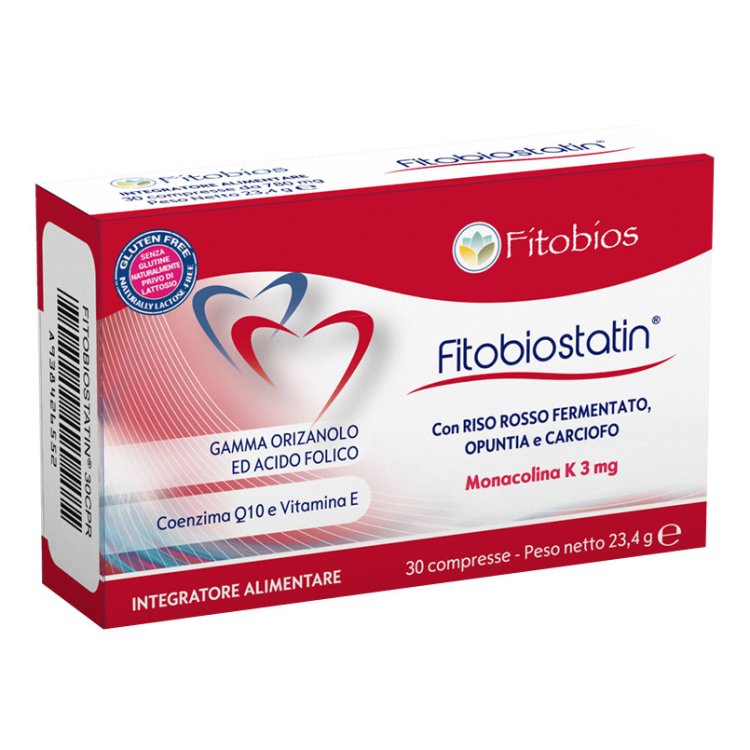 Fitobios Statin Integratore Alimentare per Colesterolo 30 Compresse