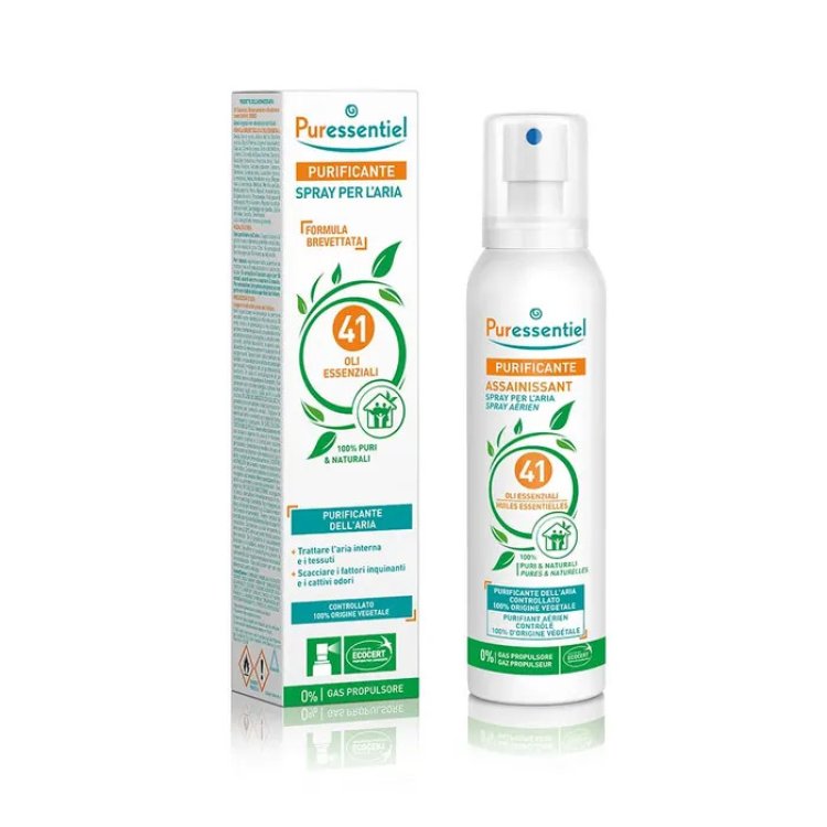 Puressentiel Spray Purificante Aria 41 Oli Essenziali Purifica e rinfresca 200ml Puressentiel Spray Purificante Aria 41 Oli Essenziali Purifica e rinfresca 200ml