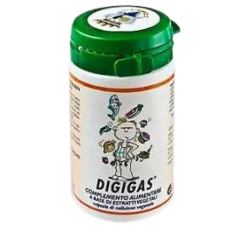 Erfo Sas Digigas Integratore Alimentare per Gas Intestinali 100 Capsule