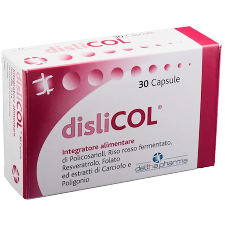 Deltha Pharma DisliCol Integratore per Colesterolo in Capsule Deltha Pharma DisliCol Integratore per Colesterolo in Capsule