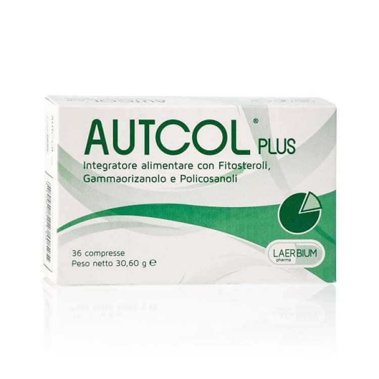 Laerbium Pharma Autcol Plus Integratore per Colesterolo in Compresse, 36 Unit&agrave;