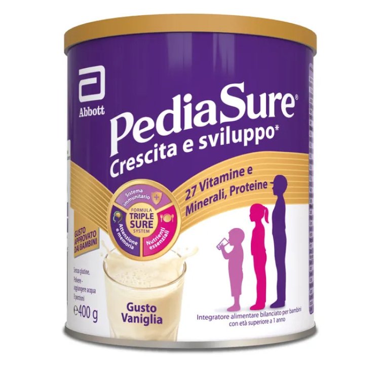PediaSure Rinforza Crescita e Sviluppo Vaniglia Integratore 400 g