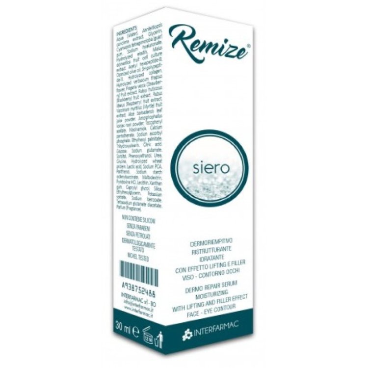 Interfarmac Remize Siero Viso Dermoriempitivo, Idratante e Ristrutturante 30ml