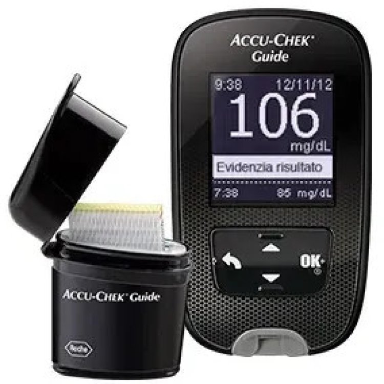 Accu-Chek Guide Kit Glucometro con Pungidito Fastclix Accu-Chek Guide Kit Glucometro con Pungidito Fastclix