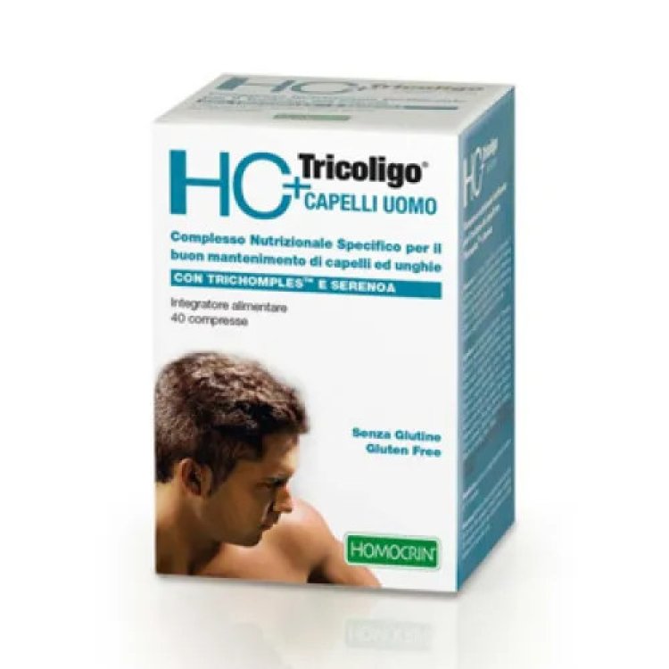 Specchiasol HC+ Tricoligo Uomo Integratore Alimentare per Capelli - 40 Compresse