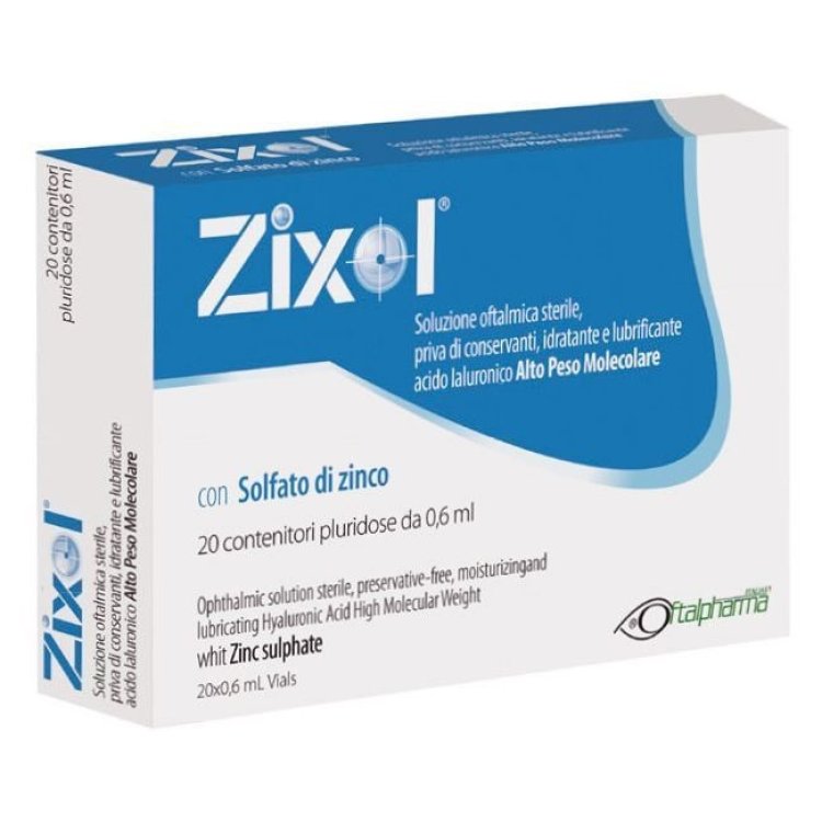Oftalpharma Zixol Pluridose Soluzione Oftalmica Sterile per Protezione Corneale 8ml Oftalpharma Zixol Pluridose Soluzione Oftalmica Sterile per Protezione Corneale 8ml